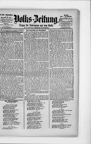 Volks-Zeitung on Jul 28, 1894