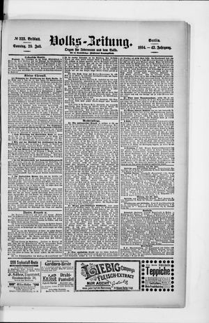 Volks-Zeitung vom 29.07.1894