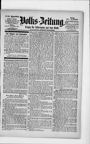 Volks-Zeitung on Aug 3, 1894