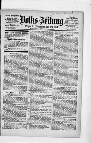 Volks-Zeitung vom 05.08.1894