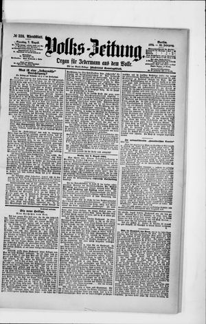 Volks-Zeitung vom 07.08.1894