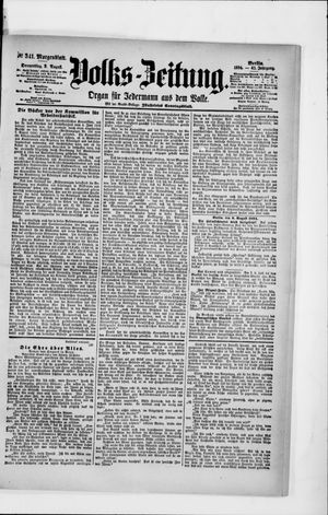 Volks-Zeitung vom 09.08.1894