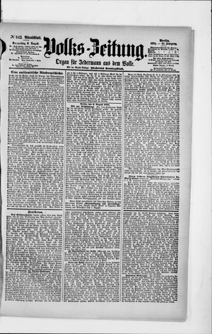 Volks-Zeitung vom 09.08.1894