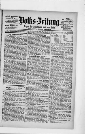 Volks-Zeitung vom 11.08.1894
