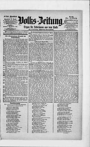Volks-Zeitung vom 11.08.1894