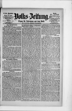 Volks-Zeitung on Aug 13, 1894