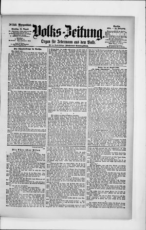 Volks-Zeitung on Aug 14, 1894