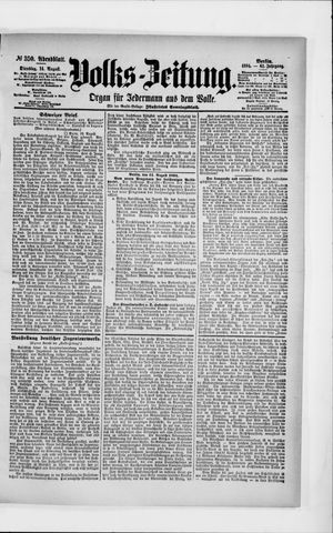 Volks-Zeitung on Aug 14, 1894