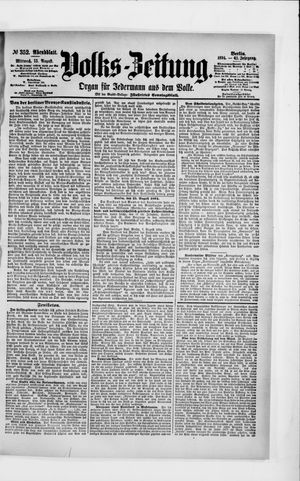 Volks-Zeitung on Aug 15, 1894