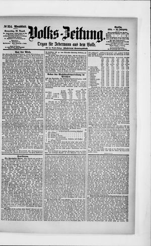 Volks-Zeitung vom 16.08.1894