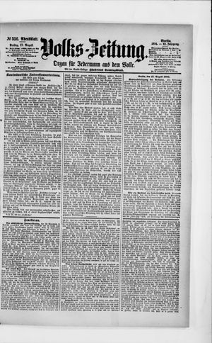 Volks-Zeitung vom 17.08.1894