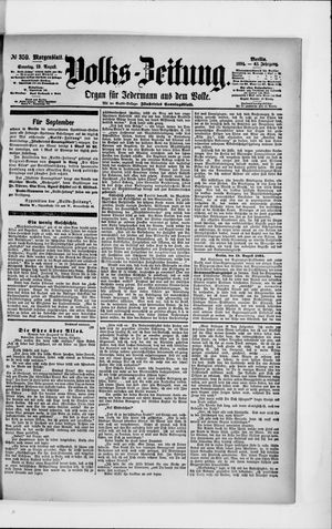 Volks-Zeitung vom 19.08.1894