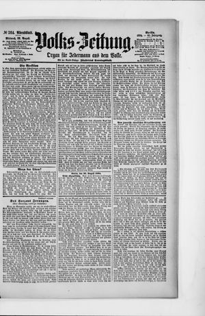 Volks-Zeitung vom 22.08.1894