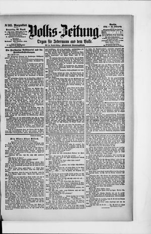 Volks-Zeitung vom 23.08.1894