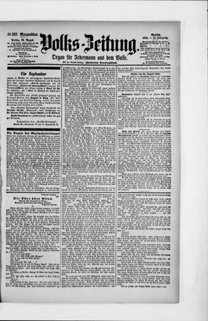 Volks-Zeitung vom 24.08.1894