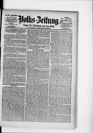 Volks-Zeitung vom 27.08.1894