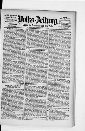 Volks-Zeitung vom 28.08.1894