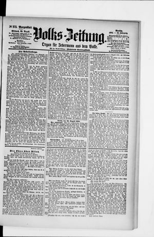 Volks-Zeitung vom 29.08.1894