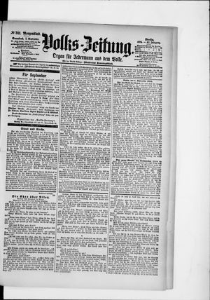 Volks-Zeitung vom 01.09.1894