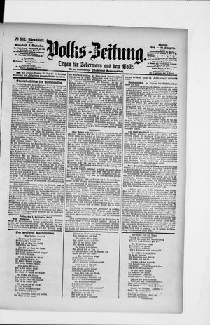 Volks-Zeitung vom 01.09.1894