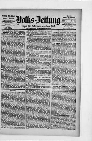 Volks-Zeitung vom 03.09.1894