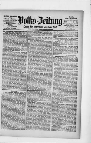 Volks-Zeitung vom 05.09.1894