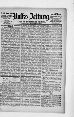 Volks-Zeitung vom 06.09.1894