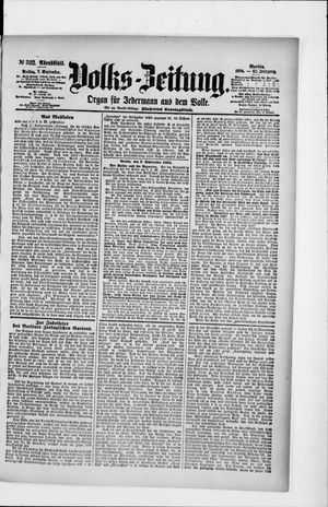 Volks-Zeitung vom 07.09.1894