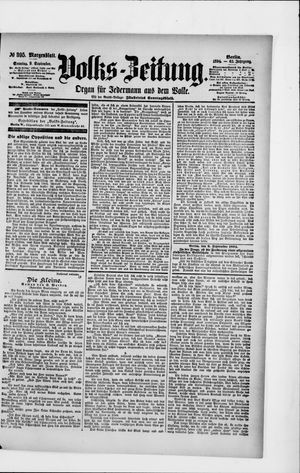 Volks-Zeitung vom 09.09.1894