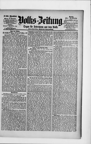 Volks-Zeitung vom 10.09.1894