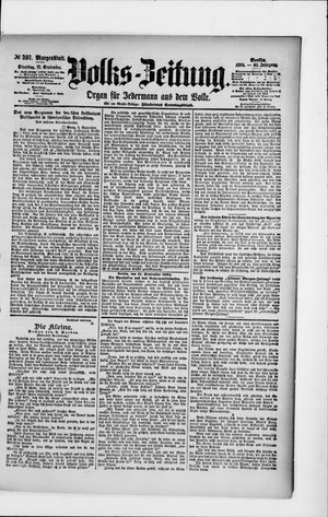 Volks-Zeitung vom 11.09.1894