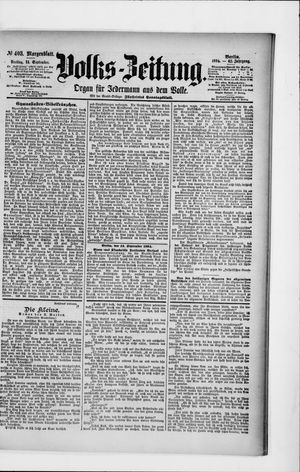 Volks-Zeitung vom 14.09.1894
