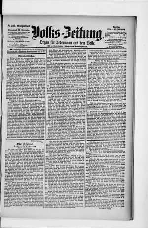 Volks-Zeitung vom 15.09.1894
