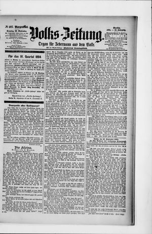 Volks-Zeitung vom 16.09.1894