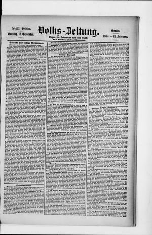 Volks-Zeitung vom 16.09.1894