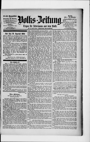 Volks-Zeitung vom 20.09.1894