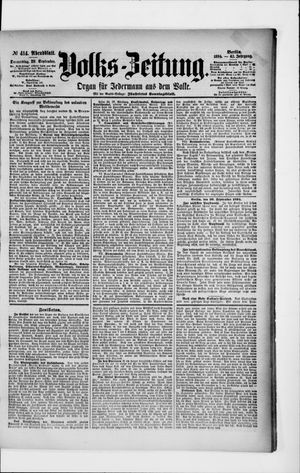 Volks-Zeitung vom 20.09.1894