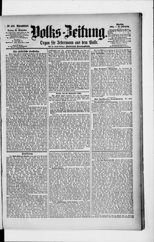 Volks-Zeitung vom 21.09.1894