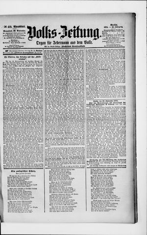 Volks-Zeitung vom 22.09.1894