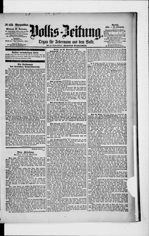 Volks-Zeitung vom 26.09.1894