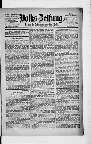 Volks-Zeitung on Sep 30, 1894