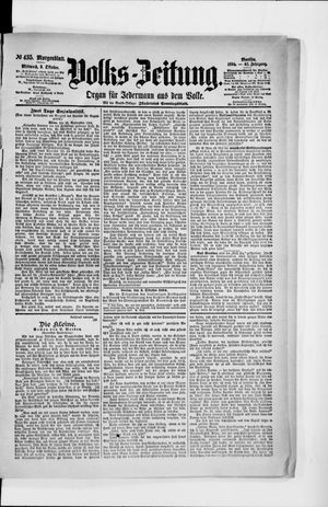 Volks-Zeitung vom 03.10.1894