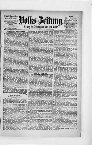 Volks-Zeitung vom 04.10.1894