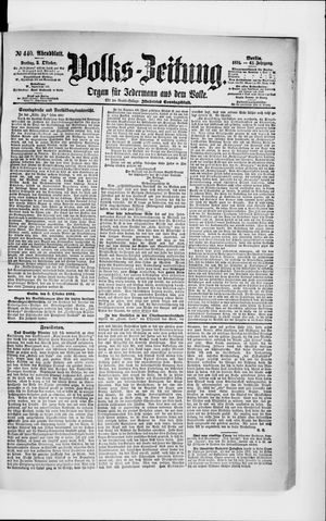 Volks-Zeitung vom 05.10.1894