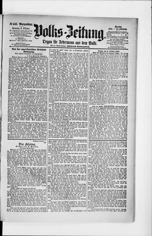 Volks-Zeitung vom 09.10.1894