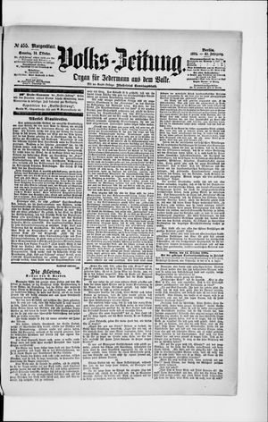 Volks-Zeitung vom 14.10.1894