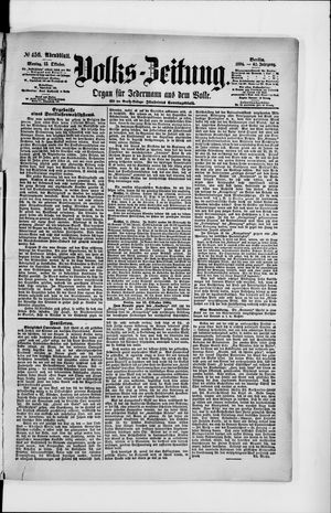 Volks-Zeitung vom 15.10.1894