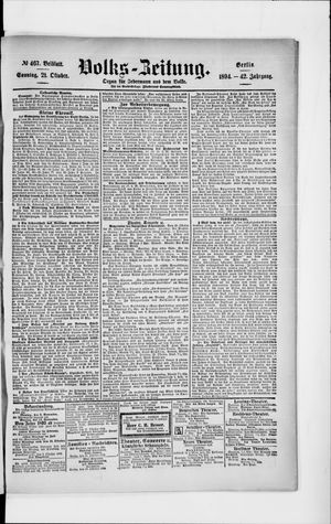 Volks-Zeitung vom 21.10.1894