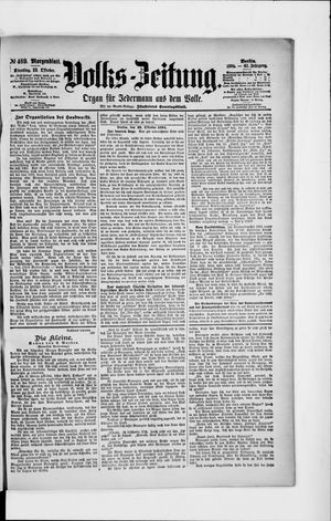 Volks-Zeitung vom 23.10.1894