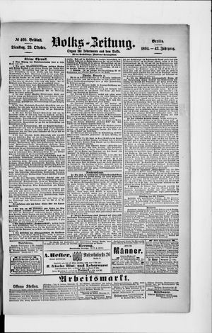 Volks-Zeitung on Oct 23, 1894